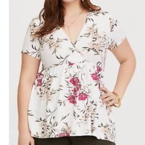 Torrid super soft floral print top